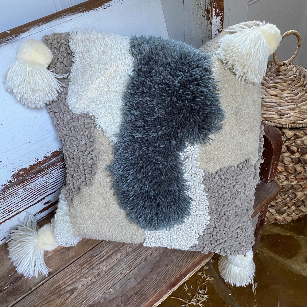 Anthropologie Textured Accent Pillow Cover - Picture 2 of 12